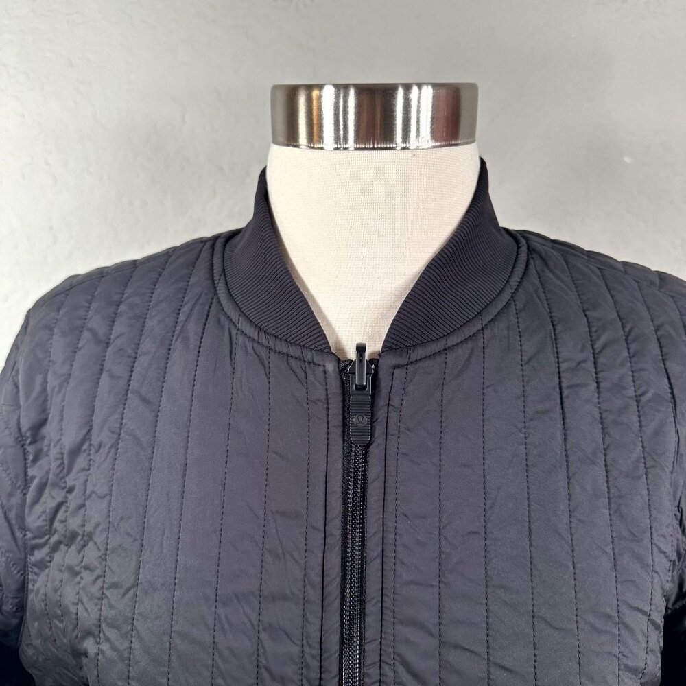 Lululemon Non-Stop Cotton Reversible Bomber Jacket in Black - Picture 4 of 16